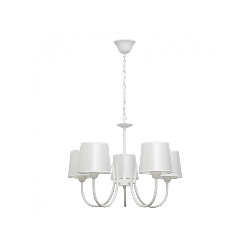 Lámpara Guadalajara 5xE14 blanco Fabrilamp